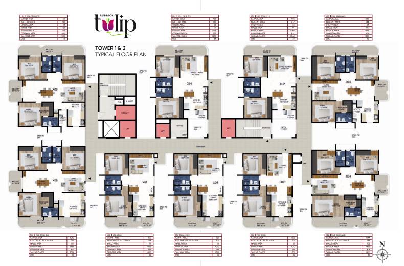 Tower 1 & 2 Floor Plan