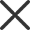 dark cross icon for website design and user interface